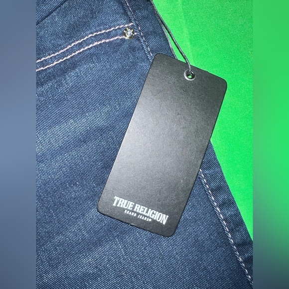 NWT Women's True Religion Becca Mid Rise Boot Cut Dark Blue Jeans size 28 - Picture 13 of 14